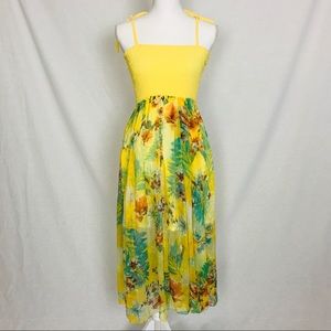 Yellow Floral Dress From Hawaii